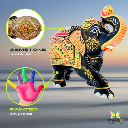 Handcrafted Wooden Elephant Figurine