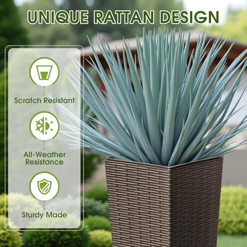 Resin 23.6'' Tall Planters