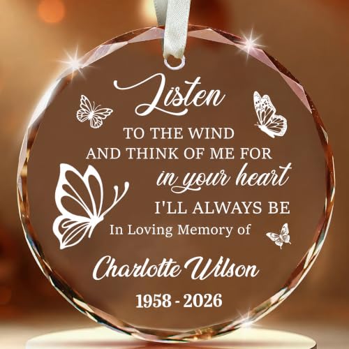 Personalized Memorial Christmas Ornament