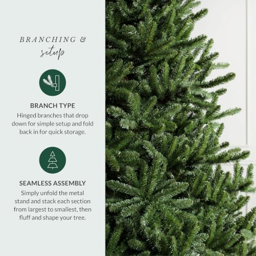 9 ft Unlit Classic Blue Spruce