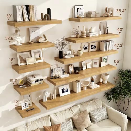 Deep Floating Shelves 36x12” Set of 2 (2 Count)