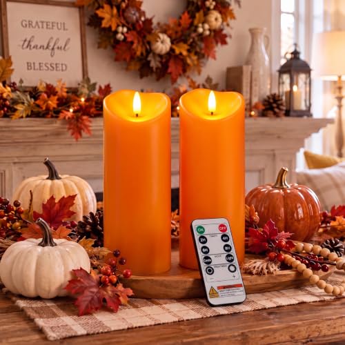 Halloween Orange Waterproof LED Candles
