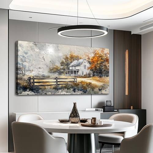Canvas Wall Art For Living Room Bedroom Wall Decor Home Office Dining Room Abstract Ink Landscape Painting Painting Room Hallway Prints Retro style Artwork Picture Wall Decoration 20x40 In