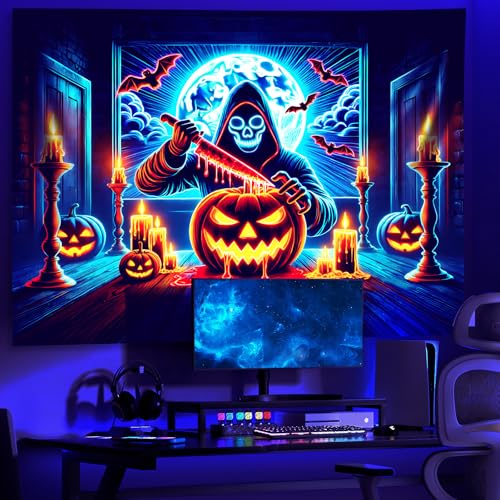 UV Reactive Halloween Tapestry