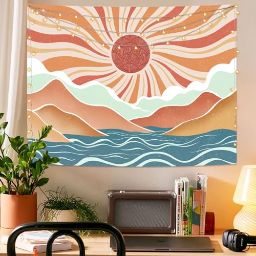 Boho Sun Tapestry Sunset Wall Tapestry