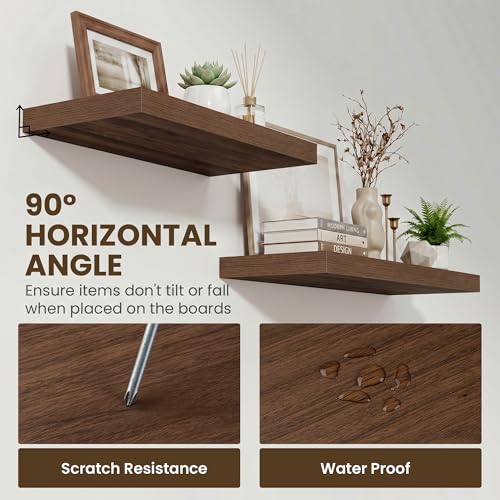 24 Inch Floating Shelves for Wall