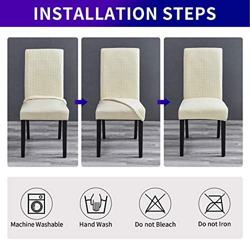 Stretch Chair Covers for Dining Room Set of 6