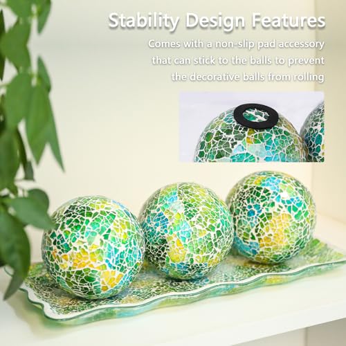 Decorative Glass Bowl Balls (4 Count)