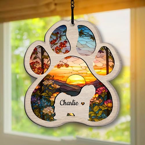 Personalized Lhasa Apso Suncatcher Dog Memorial Gifts