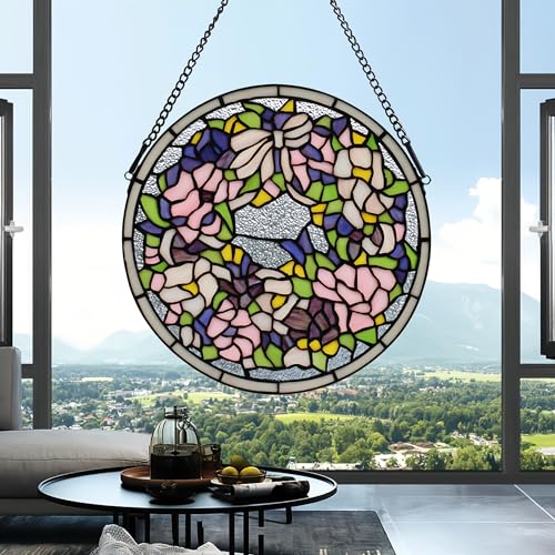 Handcrafted Stained Glass Window Panel