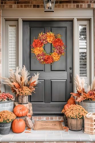 Artificial Fall Wreath for Front Door