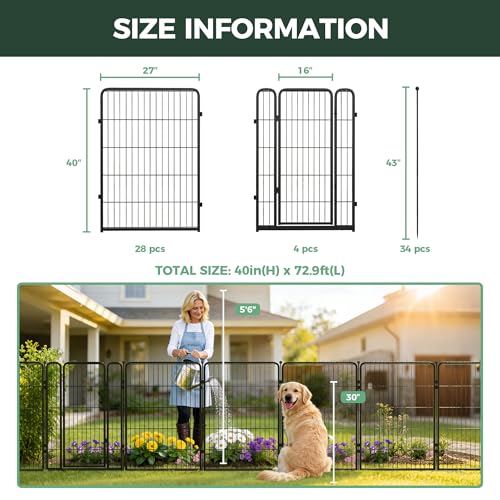 No Dig Garden Fence (236.66666666666666 Sq Ft)