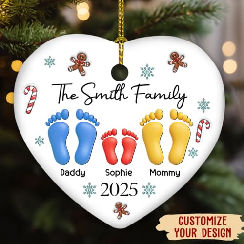 Personalized 3D Effect Ceramic Ornament