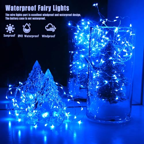 6 Pack 7Ft Starry String Lights No Remote Fairy String Lights (6 Count)