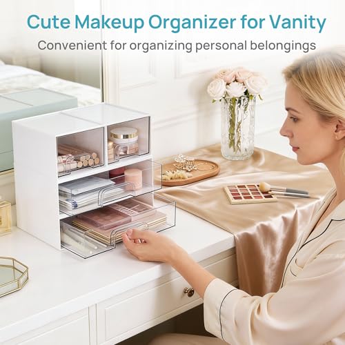 White Stackable Storage Drawers (2 Count)