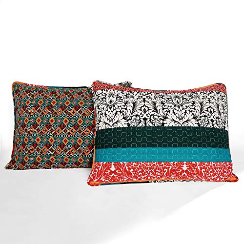Boho Stripe Reversible Cotton Quilt 3