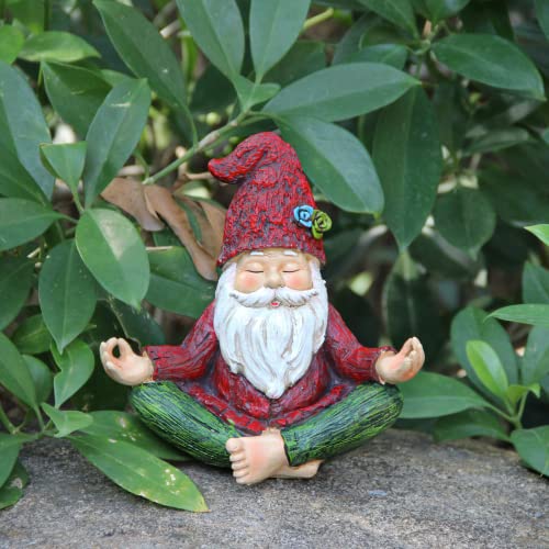 Garden Yoga Gnome Statue