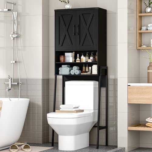 Metal Frame Over The Toilet Storage Cabinet