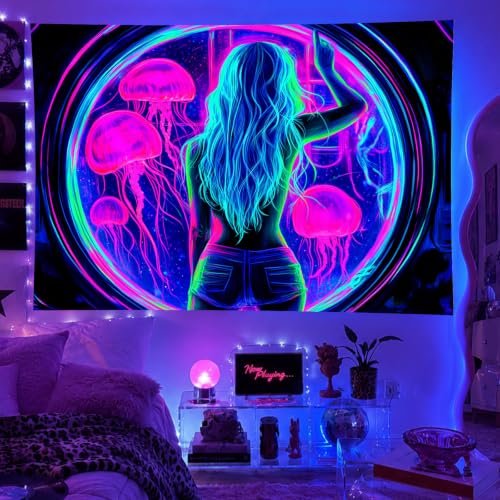 Sexy Woman Tapestry Blacklight Tapestry 59x78 Inch