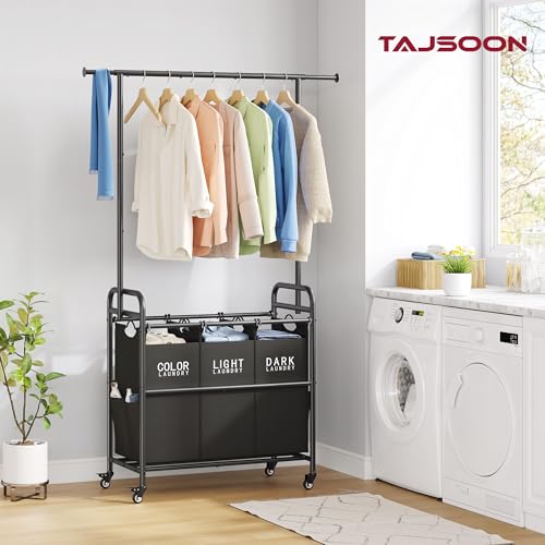 Laundry Sorter with Hanging Bar