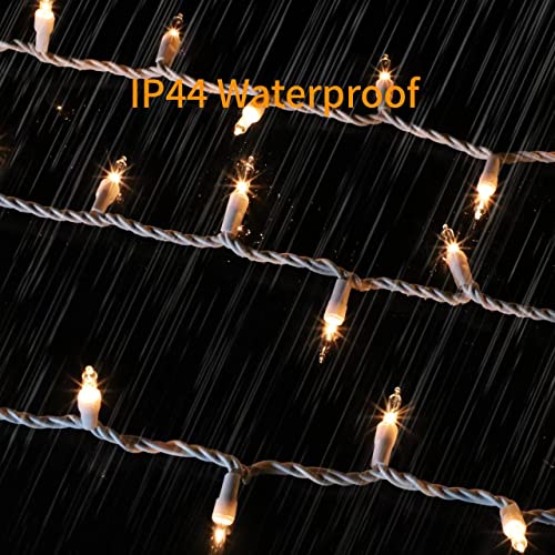 White Wire Clear 100 Incandescent Bulb Mini String Lights for Indoor Christmas Tree Garland Birthday Wedding Party Festival Decoration (100 Count)