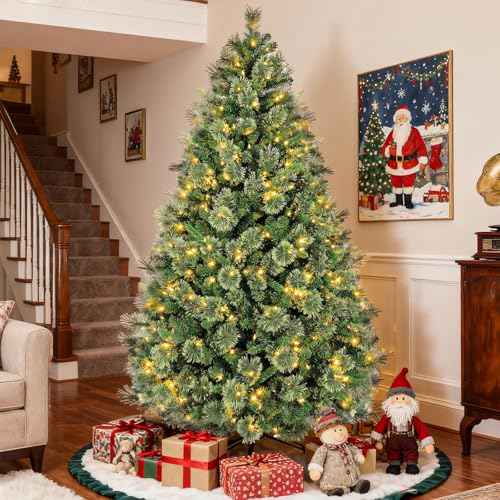 6 ft Prelit Christmas Tree with Pine Needle