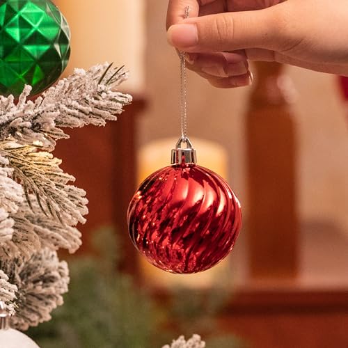 24ct Christmas Ornaments Tree Decorations Set 2.36 Inch (24 Count)