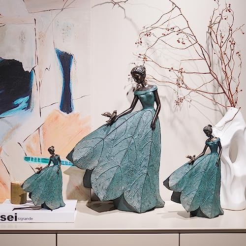 Fairy Statue Home Decoration Leaf Angel Girls 8.5 x 5 x 12 Inch