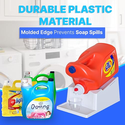 Liquid Laundry Detergent Dispenser Holder with Drip Tray