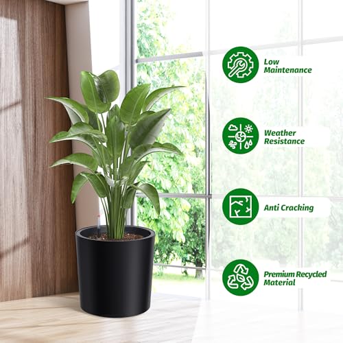 Tall Round Planter Set of 2