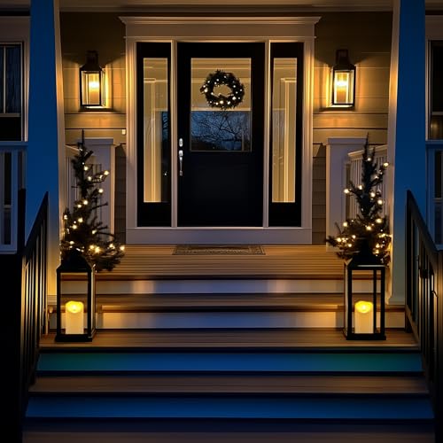 4"x6" Outdoor Waterproof Flameless Candles with Timers and Remote Control (4 Count)