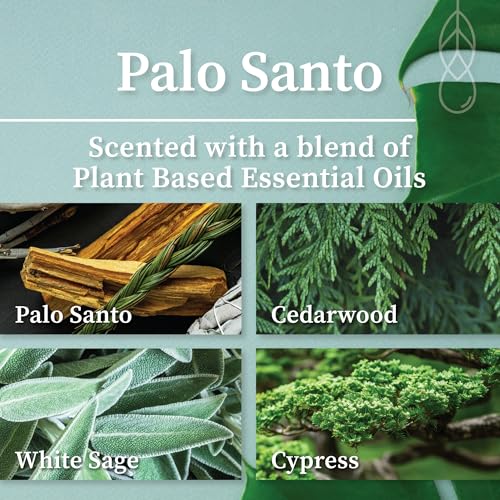 Palo Santo Amber & Gold Crackling Wood Wick Candle (7.2 Ounce)