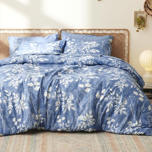 Floral Blue Comforter Set