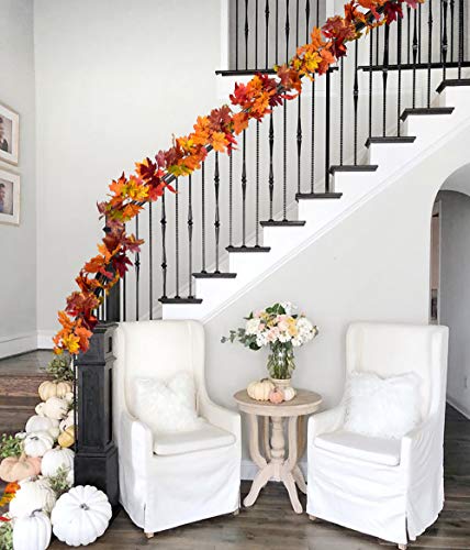 2 Pack Fall Garland Maple Leaf (11.7999 Foot)