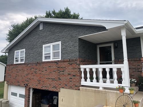Distinct 6 Pack Faux Stone Wall Panel 48 in x 13 in x 2 in Stacked Stone High Density Polyurethane Wall Siding Panels 24 sq ft (24 Sq Ft)