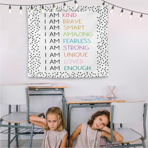 Positive Affirmations Tapestry Wall Decor 50x60 Inches