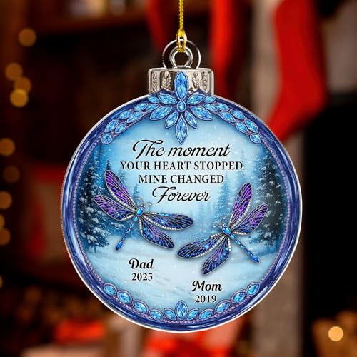 Personalized The Moment Your Heart Stopped Acrylic Ornament