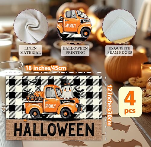 Halloween Pumpkin Placemats Set of 4 (4 Count)