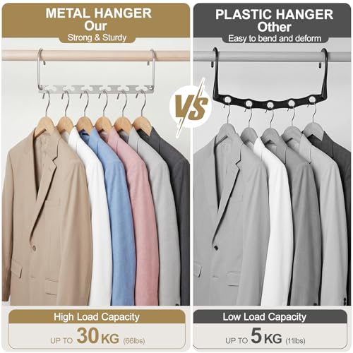 20 Pack Space Saving Hangers for Clothes (20 Count)