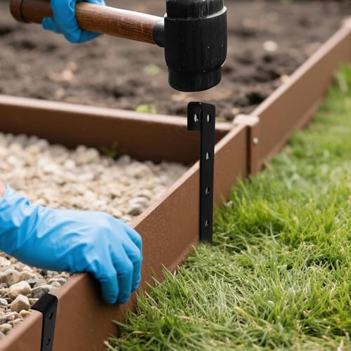 24 PCS10”Metal Landscape Edging Stakes