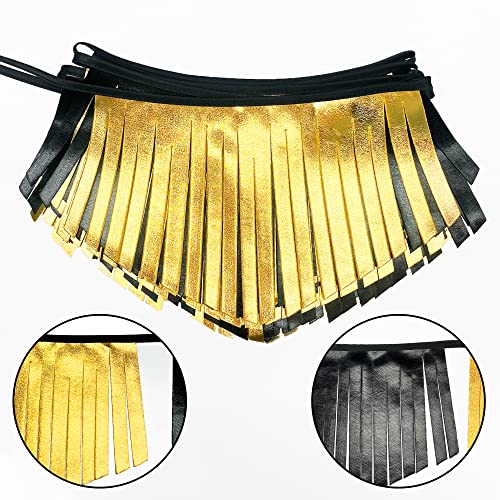 Black and Gold Tassel Banner Double Sided Metallic Fabric Pennant Bunting Flag Garland for Graduation Anniversary Bachelorette Birthday Engagement Wedding Bridal Shower Hen Party Decorations Supplies (18 Count)