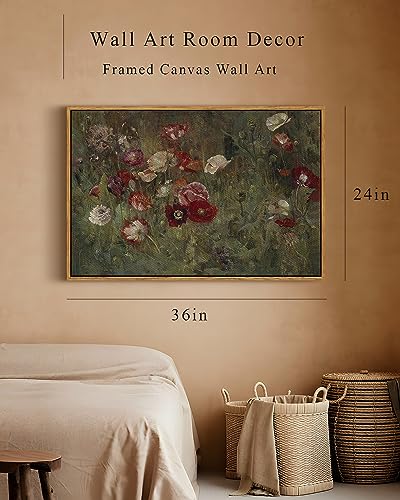 Framed Canvas Wall Art Vintage Decor