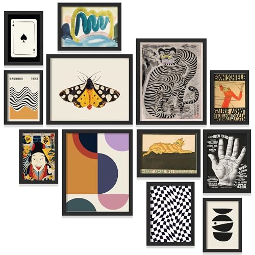 Eclectic Framed Wall Art Set (12 Count)