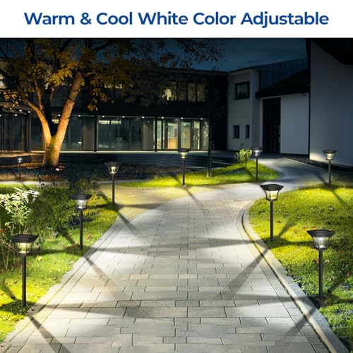 RGBCW Solar Pathway Lights Outdoor (18 Count)