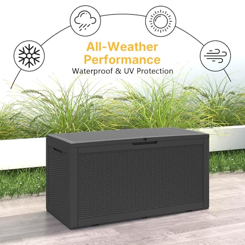 100 Gallon Deck Box Outdoor Waterproof