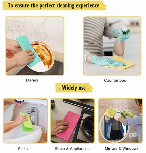 Swedish Dishcloths for Kitchen (6 Count)