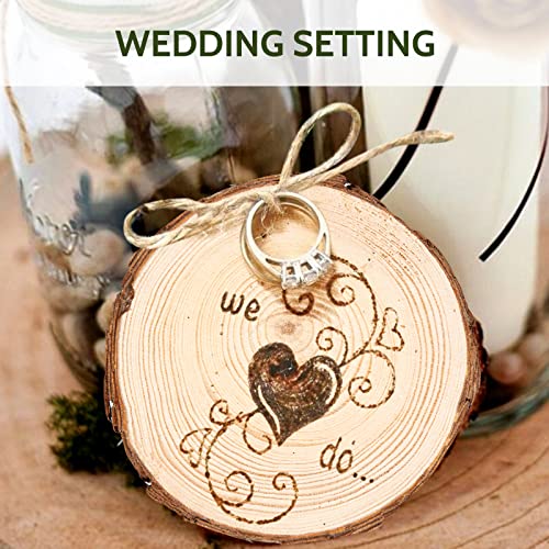 3.1 4 Inches Natural Wood Slices Set for Crafts (25 Count)