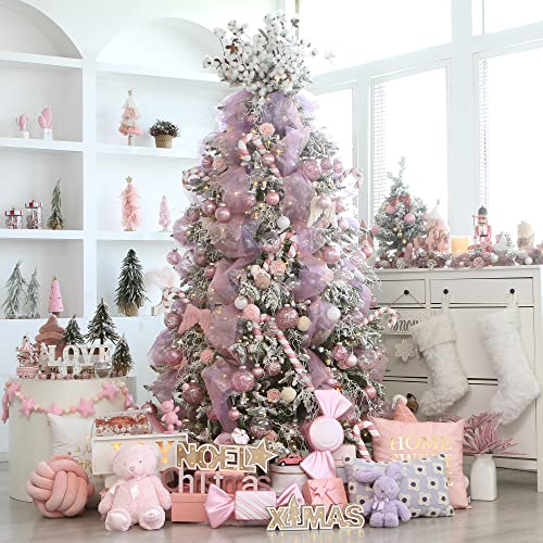 16 Pack Clear Christmas Ball Ornaments with Fillers (16 Count)