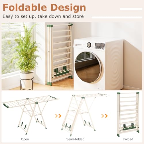 Foldable Metal Clothes Drying Rack