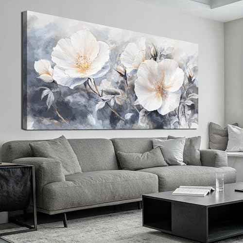 Vintage Flower Wall Art Prints Wall Art Pictures for Living Room 24" X 48"
